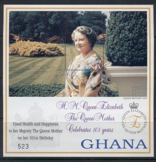 Ghana-1999-Queen-Mother-100th-Birthday-MS-MUH