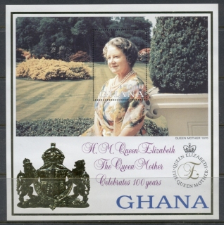 Ghana-1999-Queen-Mother-100th-Birthday-MS1-MUH