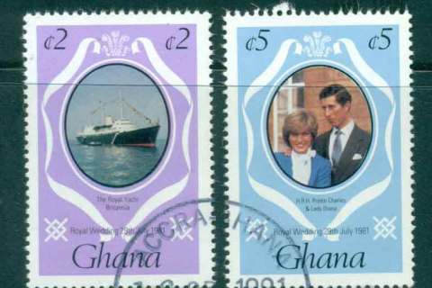 Ghana-1981 Royal Wedding Charles & Diana