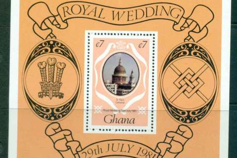 Ghana-1981 Royal Wedding Charles & Diana