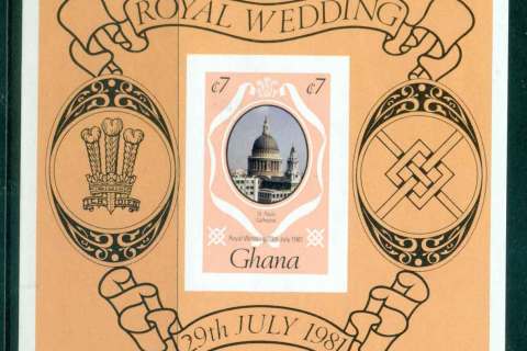 Ghana-1981 Royal Wedding Charles & Diana