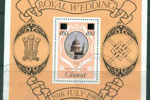 Ghana-1981 Royal Wedding Charles & Diana