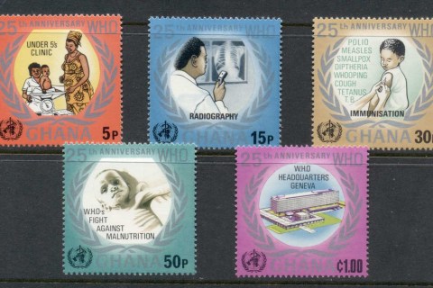 Ghana-1973-WHO-25th-Anniversary-MUH