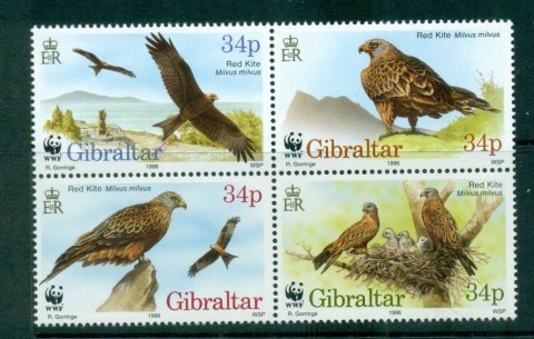 Gibraltar-1996 WWF Red Kite