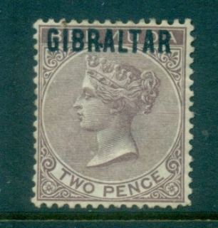 Gibraltar-1886-QV-Portrait-Wmk-Crown-CA-2d-MNG