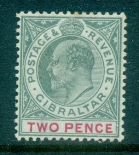 Gibraltar-1903-KEVII-Portrait-Wmk-Crown-CA-2d-MLH