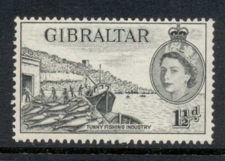 Gibraltar-1953-QEI-Pictorial-1-5d-MLH