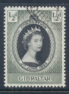 Gibraltar-1953-QEII-Coronation-FU