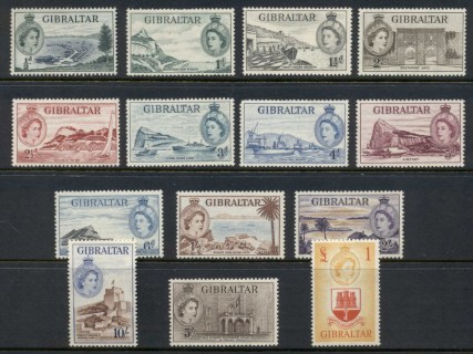 Gibraltar-1953-QEII-Pictorials-MLH