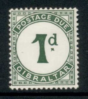 Gibraltar-1956-Postage-Due-1d-MLH