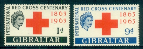 Gibraltar-1963-Red-Cross-Centenary-MUH