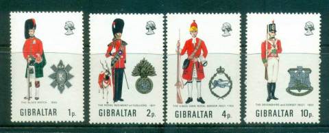 Gibraltar-1971-Military-Uniforms-MUH-Lot55370