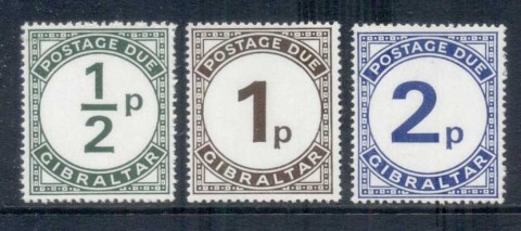 Gibraltar-1971-Postage-Dues-MUH