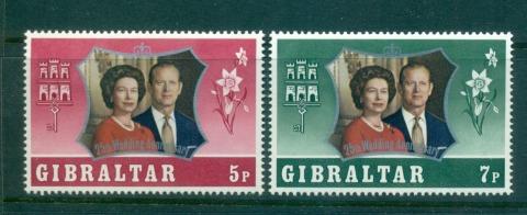 Gibraltar-1972-QEII-Silver-Wedding-Anniversary-MUH-Lot55376