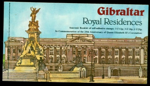 Gibraltar-1978-QEII-Coronation-25th-Anniversary-PS-booklet-MUH