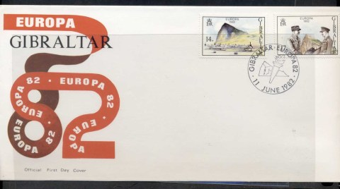 Gibraltar-1982-Europa-History-FDC