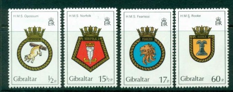 Gibraltar-1982-Navy-Crests-MH-Lot20714