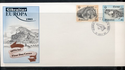 Gibraltar-1983-Europa-Human-Genius-FDC