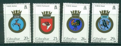 Gibraltar-1984-Navy-Crests-MH-Lot20726