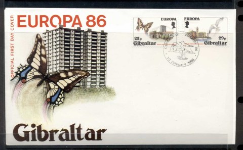 Gibraltar-1986-Europa-Environment-FDC