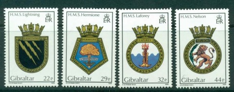 Gibraltar-1986-Navy-Crests-MH-Lot20737