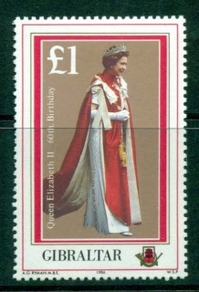 Gibraltar-1986-QEII-Birthday-MH-Lot20733