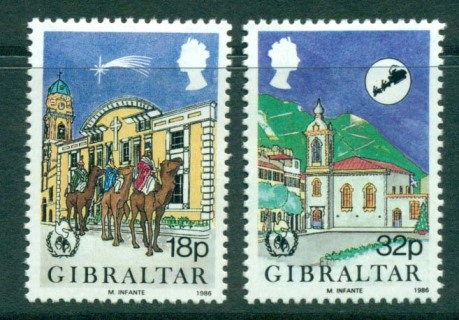 Gibraltar-1986-Xmas-MH-Lot20736