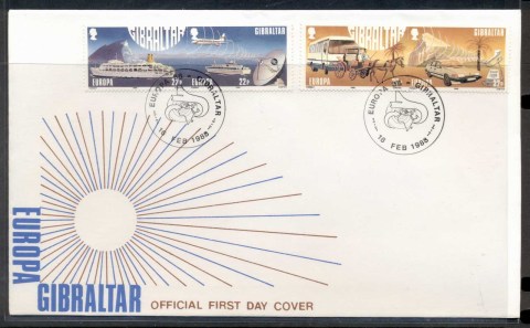 Gibraltar-1988-Europa-Transport-Communication-FDC