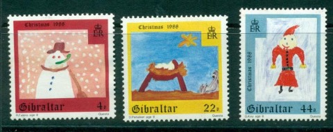 Gibraltar-1988-Xmas-MH-Lot20743