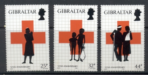 Gibraltar-1989-Red-Cross-125th-Anniversary-MUH