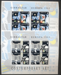 Gibraltar-1993-Europa-2xsheet-MUH