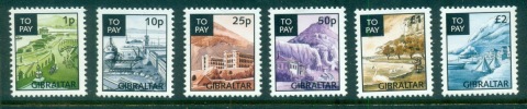 Gibraltar-1996-Postage-Dues-Landmarks-MUH