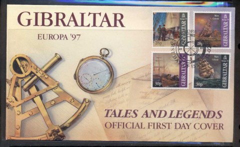 Gibraltar-1997-Europa-Myths-legends-FDC