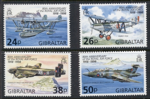 Gibraltar-1998-RAF-80th-Anniversary-Planes-MUH