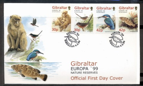 Gibraltar-1999-Europa-Nature-Parks-FDC