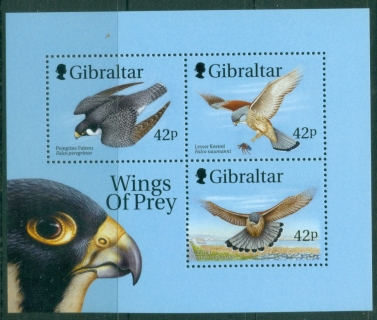 Gibraltar-1999-Wings-of-Prey-Birds-MS-MUH
