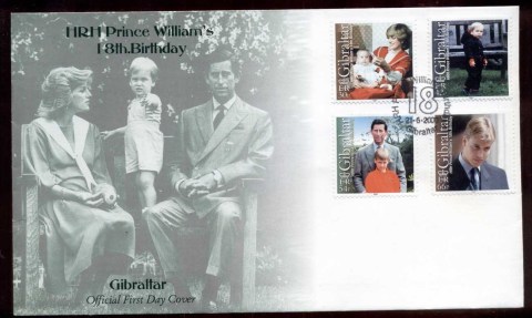 Gibraltar-2000-Prince-William-18th-Birthday-FDC