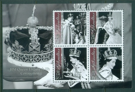 Gibraltar-2003-QEII-Coronation-50th-Anniversary-MS-MUH