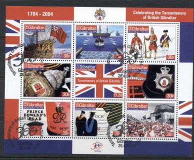 Gibraltar-2004-British-Gibraltar-300th-Anniversary-MS-CTO