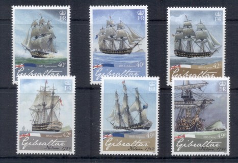 Gibraltar-2008-Nelson-250th-Birth-Anniversary-Ships-MUH