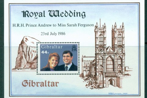 Gibraltar-1986 Andrew & Sarah Wedding MS