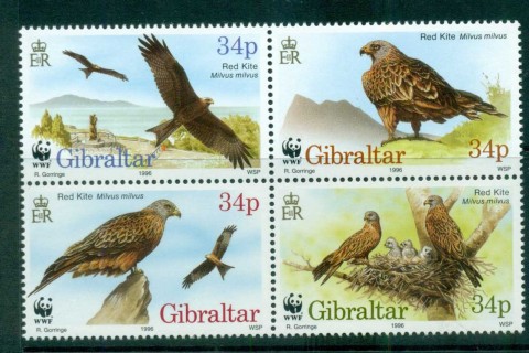 Gibraltar-1996 WWF Red Kite