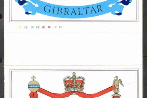 Gibraltar-1977 QEII Silver Jubilee Pair MS Pair MS