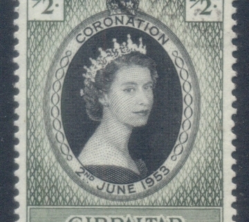 Gibraltar-1953-QEII-Coronation-FU
