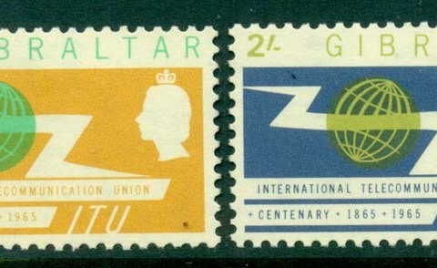 Gibraltar-1965-ITU-Centenary-MH-Lot20652