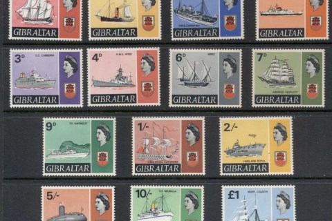 Gibraltar-1967-69-Pictorials-Ships-14-15