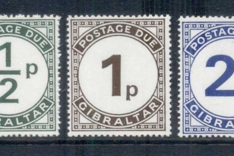 Gibraltar-1971-Postage-Dues-MUH