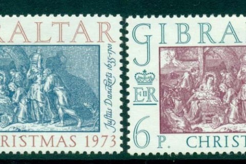 Gibraltar-1973-Xmas-MH-Lot20684