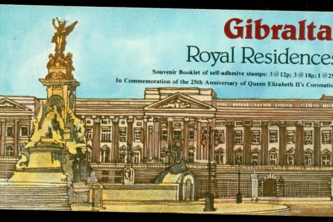 Gibraltar-1978-QEII-Coronation-25th-Anniversary-PS-booklet-MUH