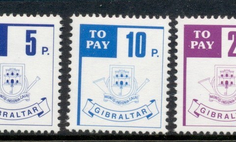 Gibraltar-1984-Postage-Dues-MUH